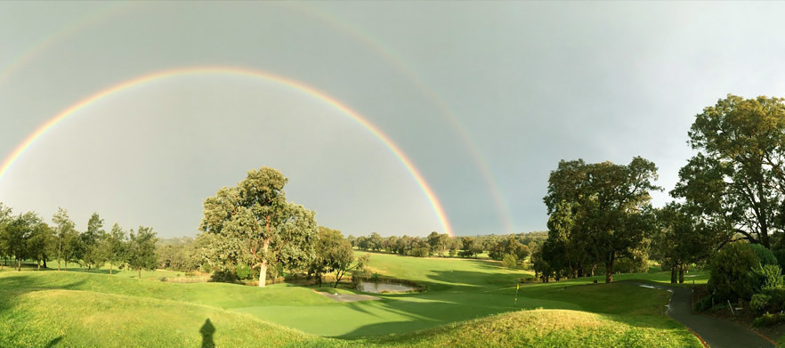 18 Holes for 2 at Melbourne's <em>Yarrambat Park Golf Course.</em> with pull buggies and a pot of tap beer afterwards.  