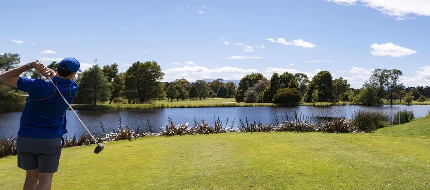 Two night stay for two people at <em>Country Club Tasmania</em>. Includes Two-night stay with a continental breakfast each morning, 18 Holes golf with a motorised cart, with two buckets of range balls each day and a drink each on arrival.