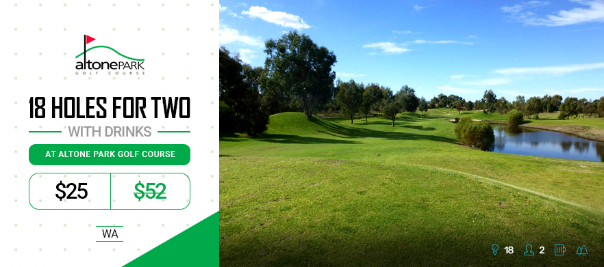 18 Holes for Two at<em> Altone Park Golf Course!</em> Includes a Cold Beer each after you round