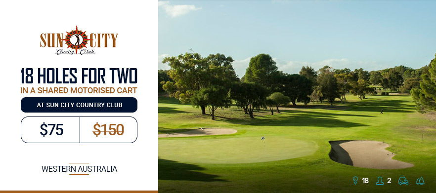 <em> 18 Holes for Two at the Spectacular Sun City Country Club!</em> Includes a Shared Motorised Cart.