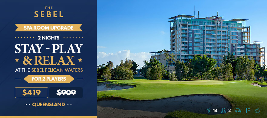 2 Nights <em> Stay, Play & Relax at The Sebel Pelican Waters in a Spa Room.</em> Includes, Golf in a motorised cart, Breakfast,  Complimentary WiFi & late check out.<em