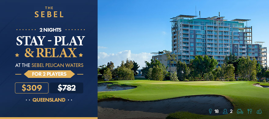 2 Nights <em> Stay, Play & Relax at The Sebel Pelican Waters.</em> Includes, Golf in a motorised cart, Breakfast,  Complimentary WiFi & late check out.<em