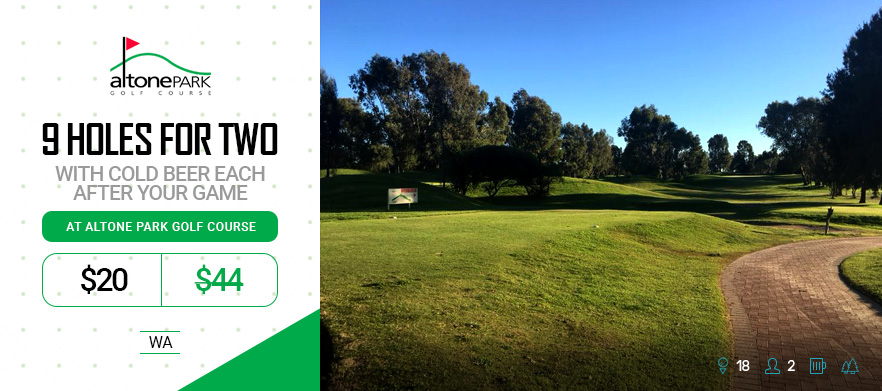 9 Holes for TWO at<em> Altone Park Golf Course!</em> Includes a Cold Beer each after you round.