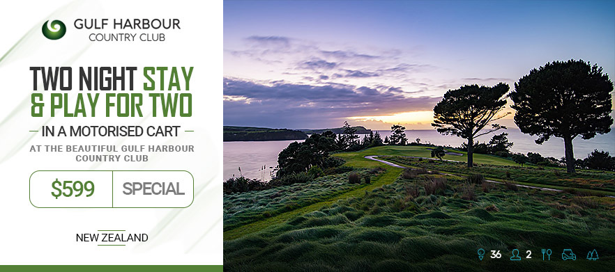 <b>Discover one of Auckland's Gems!</b> Stunning Two Night Stay & Play for Two at the Whangaparaoa Lodge. Includes Golf at the Stunning <b>Gulf Harbour Country Club</b> with Breakfasts each morning. 