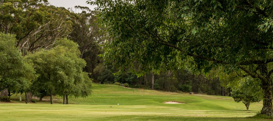 <em>Midweek Special:</em> 18 holes for 2 in a motorized cart at <em>The Highlands Golf Club.</em> Cruise the beautiful Southern Highlands with a mate! 