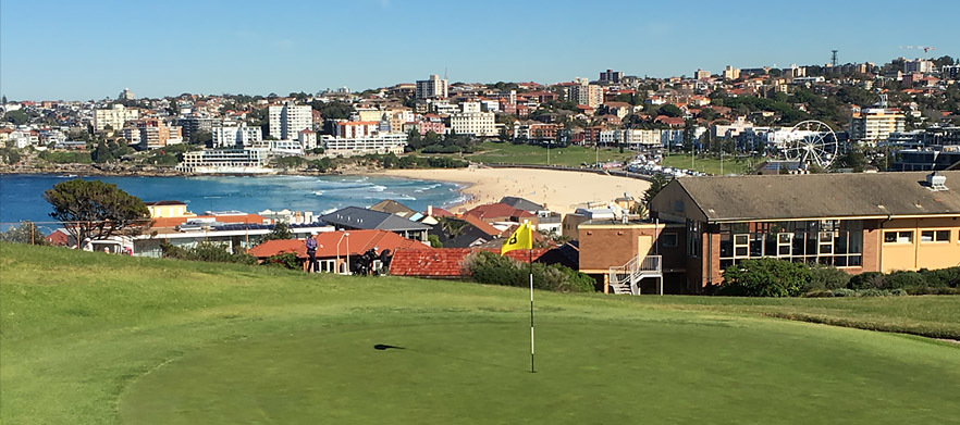 18 Holes for 2 in a Motorised Cart with Drinks at Bondi Golf & Diggers Club!