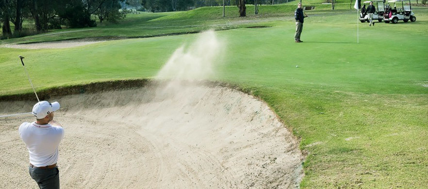 18 Holes for 2 at Melbourne's <em>Yarrambat Park Golf Course.</em> with pull buggies and a pot of tap beer afterwards.  