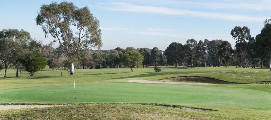 18 Holes for 2 at Melbourne's <em>Yarrambat Park Golf Course.</em> with pull buggies and a pot of tap beer afterwards.  