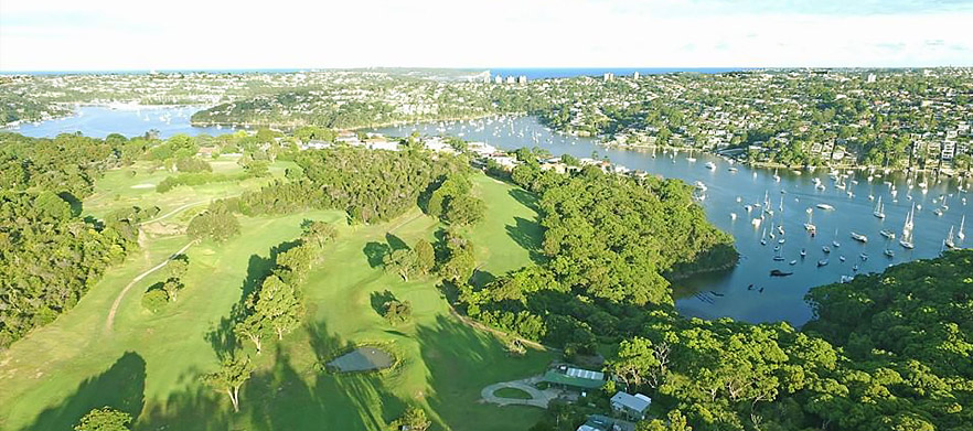 Amazing Views of Sydney's beautiful Middle Harbour from the course at <em>Northbridge Golf Club.</em> Enjoy 18 Holes for 2 with Cart & a Drink each at the club: 