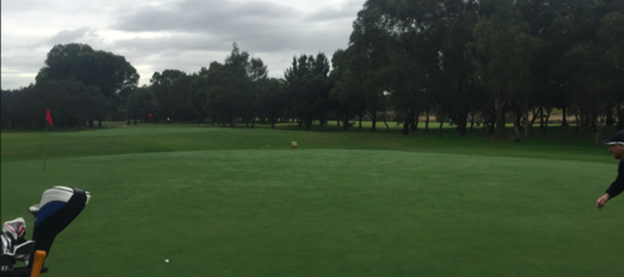 18 Holes for TWO in a motorised cart at <em> Maylands Peninsula Public Golf Course! </em> Includes 6 Golf balls, Lunch & a Drink each after your game.