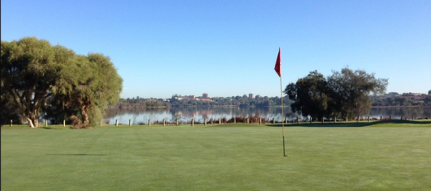 18 Holes for TWO in a motorised cart at <em> Maylands Peninsula Public Golf Course! </em> Includes 6 Golf balls, Lunch & a Drink each after your game.