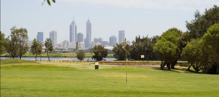 18 Holes for TWO in a motorised cart at <em> Maylands Peninsula Public Golf Course! </em> Includes 6 Golf balls, Lunch & a Drink each after your game.