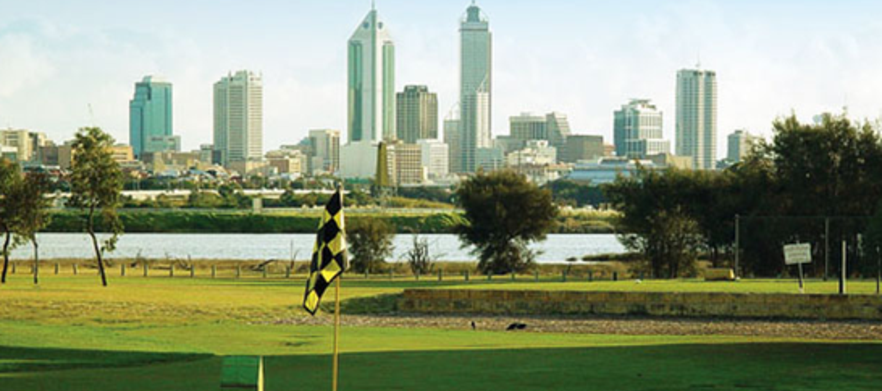 18 Holes for TWO in a motorised cart at <em> Maylands Peninsula Public Golf Course! </em> Includes 6 Golf balls, Lunch & a Drink each after your game.