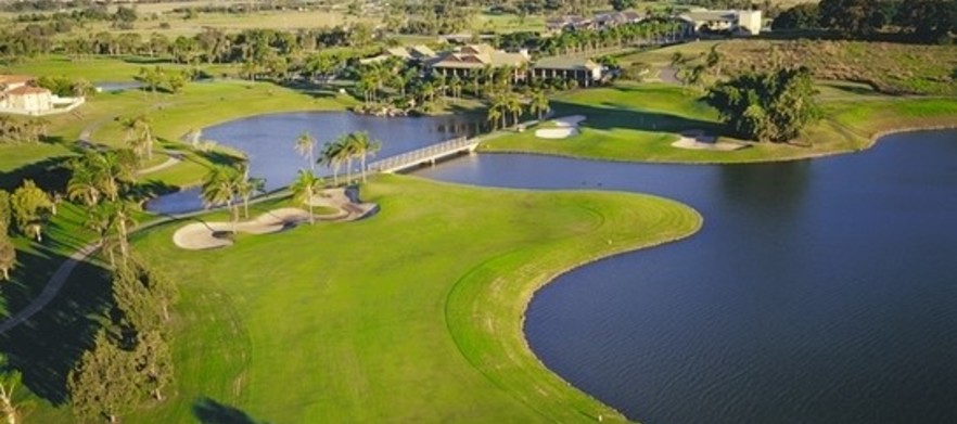Now You Can Play <em>The Original and Still the Best Resort Golf Course on the Gold Coast, Palm Meadows Golf Course.</em> 18 Holes For 2 In A Motorised Cart & a Beer Each at this Championship Course.  