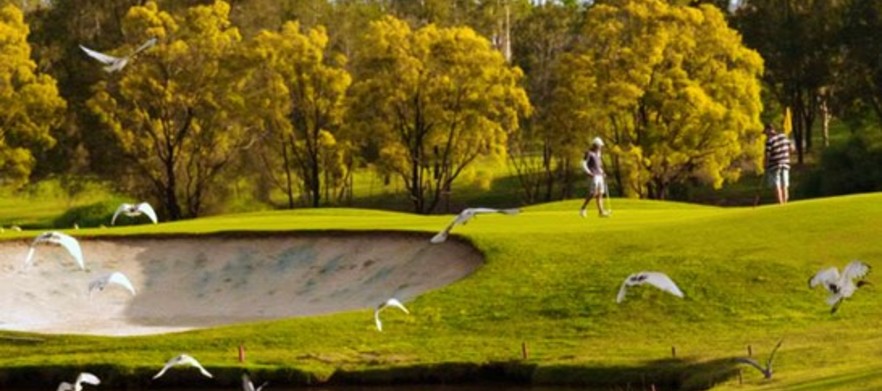 Play one of <em>Brisbane's finest Championship Courses!</em> 18 holes for 24 or more in a motorised cart at <em>McLeod Golf Club.</em> Includes a cold beer each after your game. 
