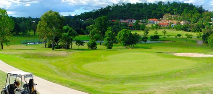 Play one of <em>Brisbane's finest Championship Courses!</em> 18 holes for 24 or more in a motorised cart at <em>McLeod Golf Club.</em> Includes a cold beer each after your game. 