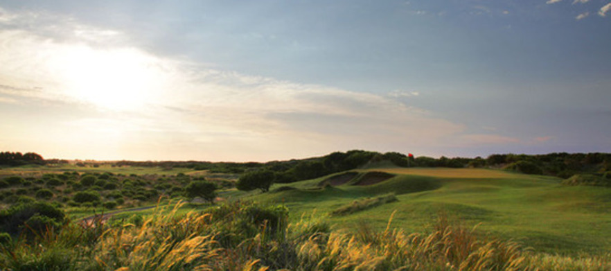 18 Holes For Two Players at one of Australia's Top Golf Courses - <em>The Thirteenth Beach Golf Links</em> host to the 2016 Victorian Open! - Weekend Bookings. 