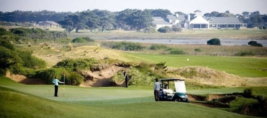 18 Holes For Two Players at one of Australia's Top Golf Courses - <em>The Thirteenth Beach Golf Links</em> host to the 2016 Victorian Open! - Weekend Bookings. 