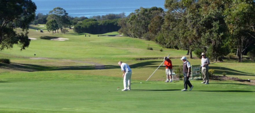 <em>Golf Merimbula Stay & Play:</em> 5 nights stay at Sapphire Waters Motor Inn with breakfasts daily and unlimited golf at the beautiful <em> Tura Beach CC.</em>