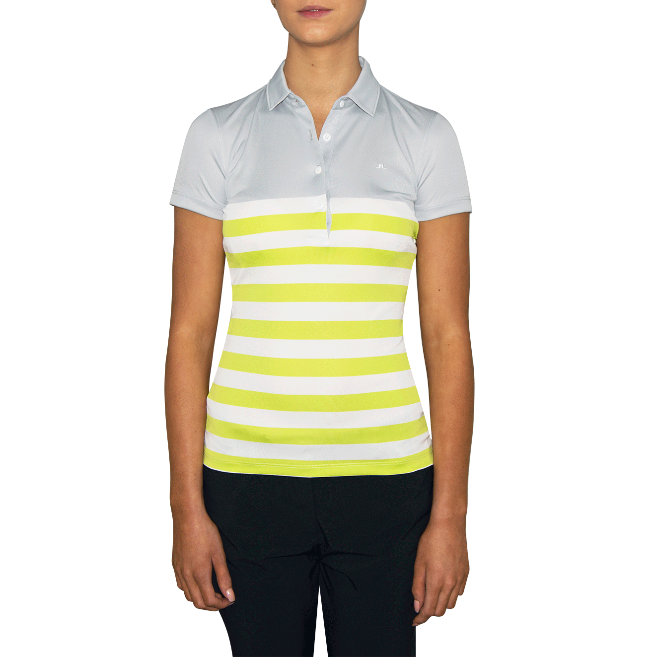 J.Lindeberg Womens Caroline TX Golf Shirt - Stone Grey just $135.00, save $15.00!