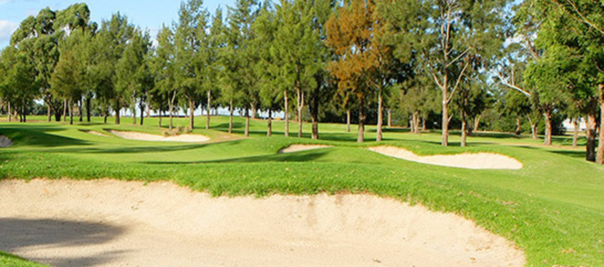 At <em>Richmond Golf Club:</em> 18 Holes for Two with a cart, & a cold beer each. Richmond Golf Club Hosted the <em>2015 Coca Cola Australian PGA Seniors Championship.</em> It is about an hour's drive from Sydney Central.