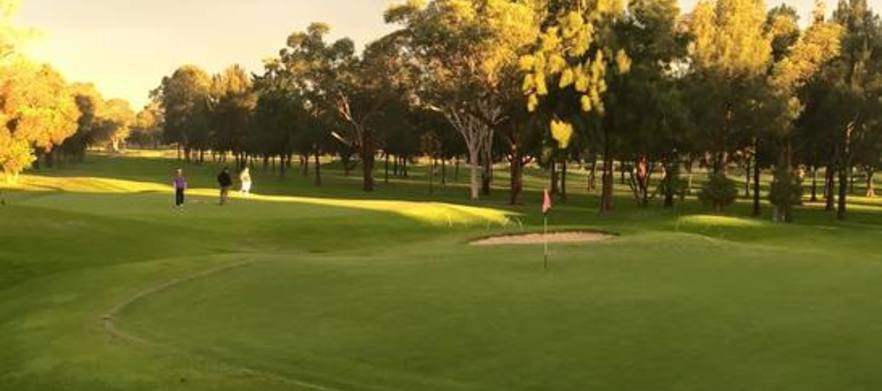 At <em>Richmond Golf Club:</em> 18 Holes for Two with a cart, & a cold beer each. Richmond Golf Club Hosted the <em>2015 Coca Cola Australian PGA Seniors Championship.</em> It is about an hour's drive from Sydney Central.