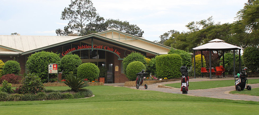 18 Holes of Golf For Two at <em>Gatton Jubilee Golf Club.</em> Includes a shared motorised cart and a beer each after your round! Valid 7 days a week.