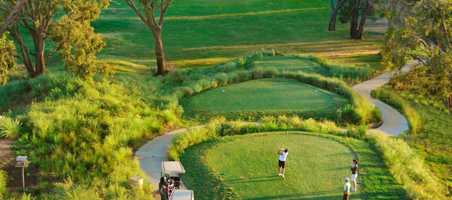 18 Holes For Two in a Motorised Cart at the Tony Cashmore Designed Golf Course, <em>Novotel Forest Resort Creswick!</em> Bookings Available 7 days a Week. 