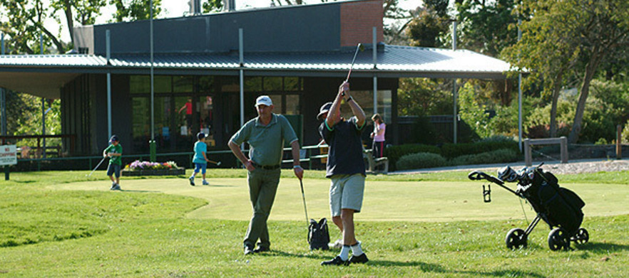 Golf for Two at <em>Wattle Park Golf Course.</em>  Two players will enjoy a 9 hole round with a pull buggy each, bookings any day of the week.  