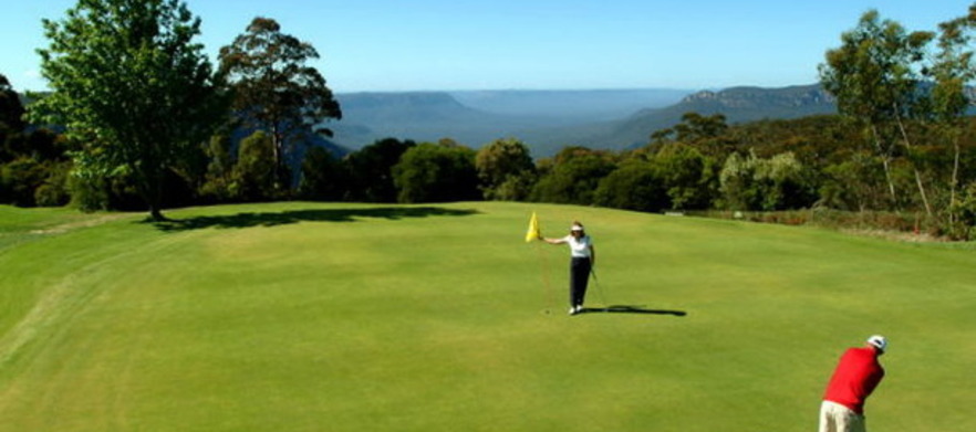  18 Holes of Golf for Two in a Shared Motorised Cart at <em>Leura Golf Club.</em> Set in the beautiful Blue Mountains just 1.5 hrs from Sydney! 
