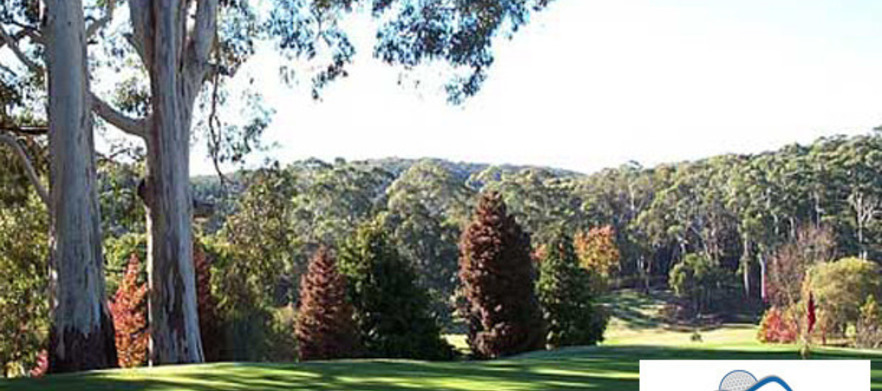 Just 20 Minutes from Adelaide CBD is <em>The Stirling Golf Club.</em> At this picturesque course two players can enjoy 18 holes with a pull buggy & a beer each. Valid to 30/6/15,  Weekday booking.
