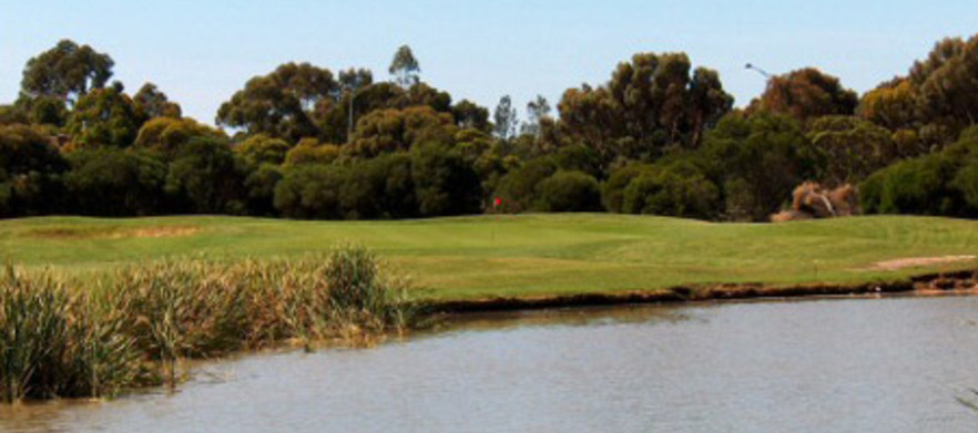 18 Holes of Golf for TWO in a Motorised Cart at <em>Goonawarra Golf Course.</em> Includes a cold beer each after your round. 