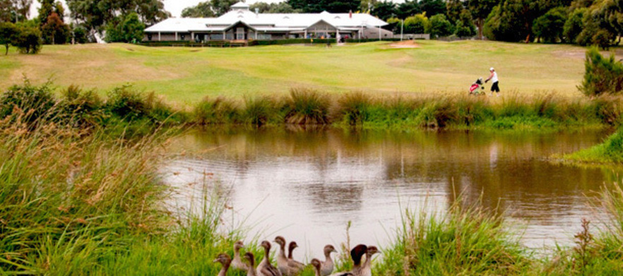 18 Holes for 2 at Melbourne's <em>Yarrambat Park Golf Course.</em>  Motorised buggy with your rounds, and a pot of tap beer afterwards.  