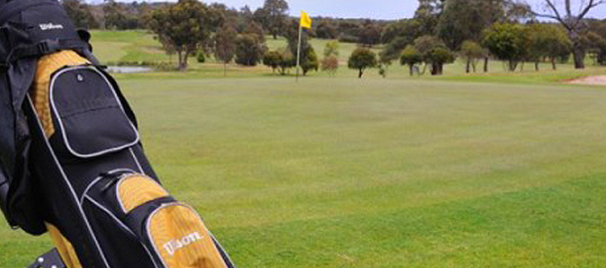 18 Holes for 2 at Melbourne's <em>Yarrambat Park Golf Course.</em>  Motorised buggy with your rounds, and a pot of tap beer afterwards.  