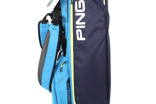 New Ping Hoofer Lite 201 Golf Stand Bag Navy / Bright Blue / Neon G2383 - Image 2