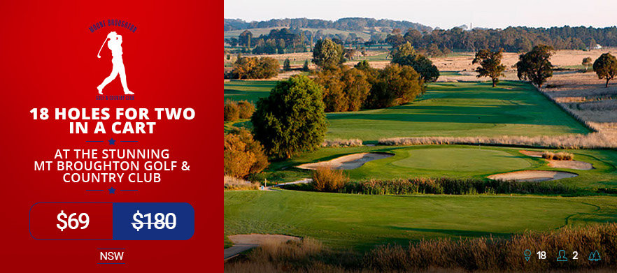 18 Holes for Two in a Cart at the Stunning Mt Broughton Golf & Country Club.