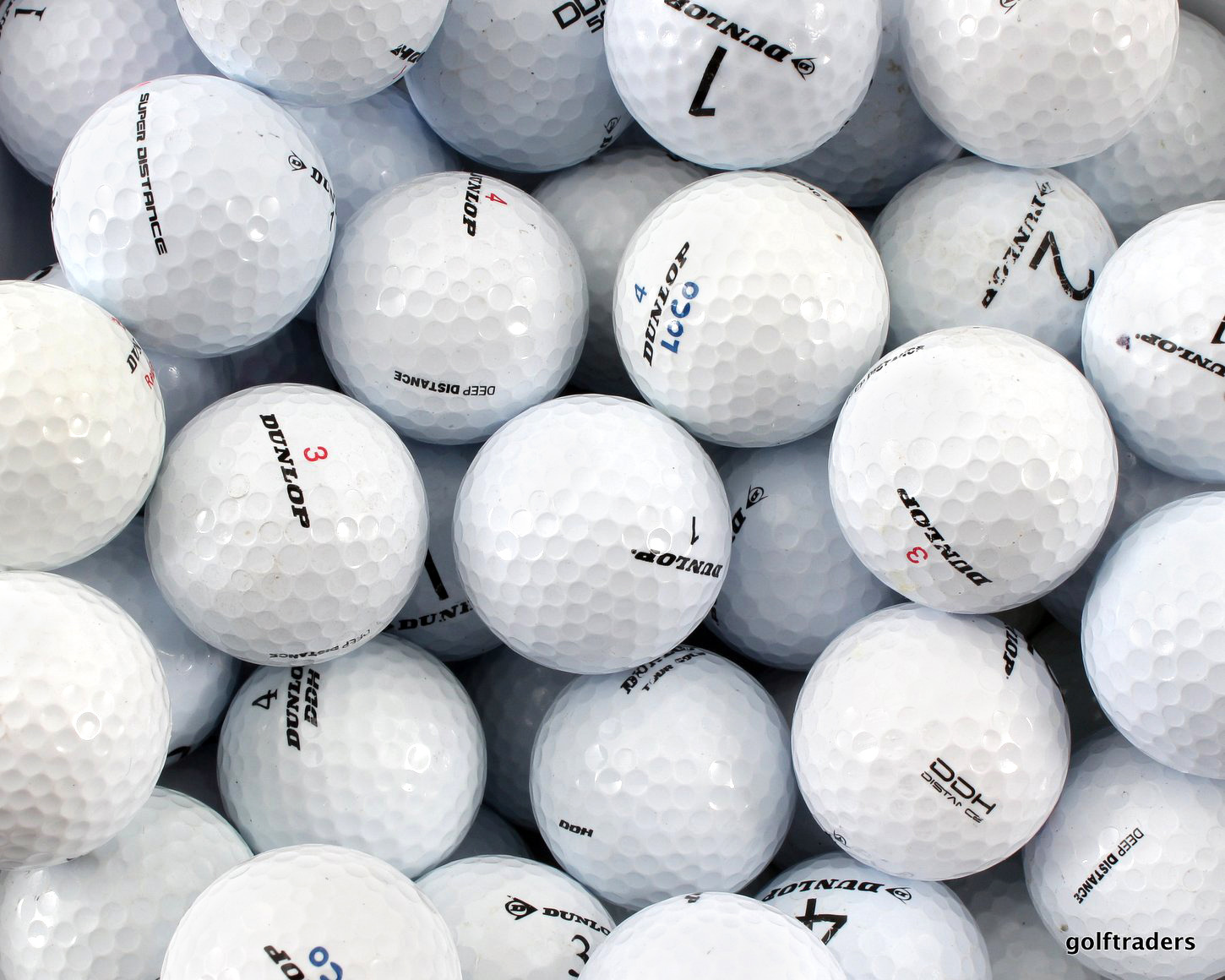 DUNLOP MIXED GOLF BALLS x 50 USED D5595 just 35.00