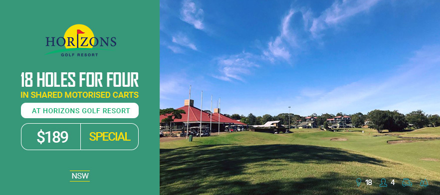 18 Holes For Four in Carts at Horizons Golf Resort