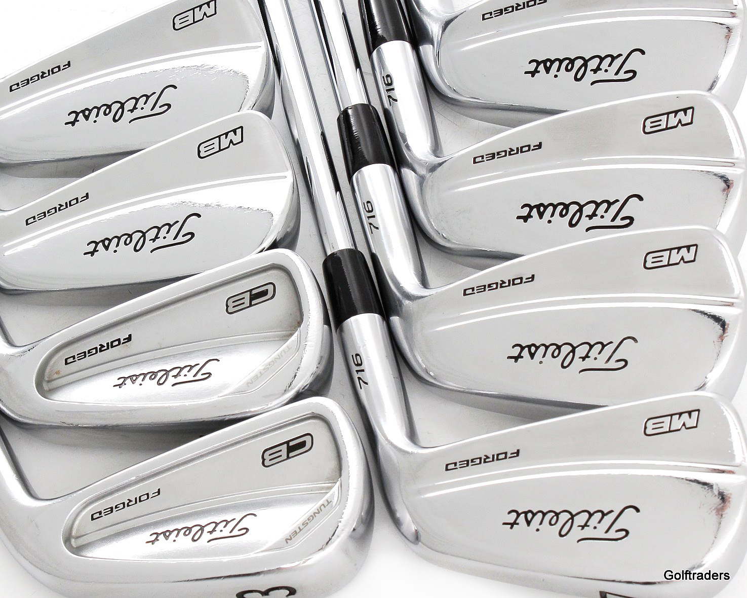 Titleist 716 CB/MB Combo Irons 3PW Steel Stiff Flex G2740 just