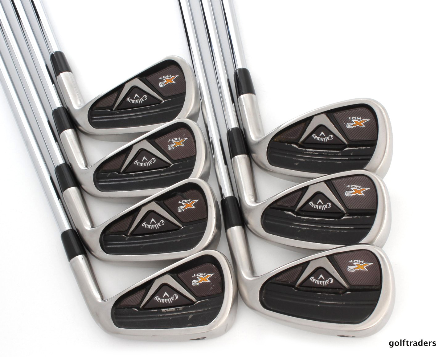CALLAWAY X2 HOT PRO 4-PW IRONS STEEL REAX HIGH LAUNCH 88