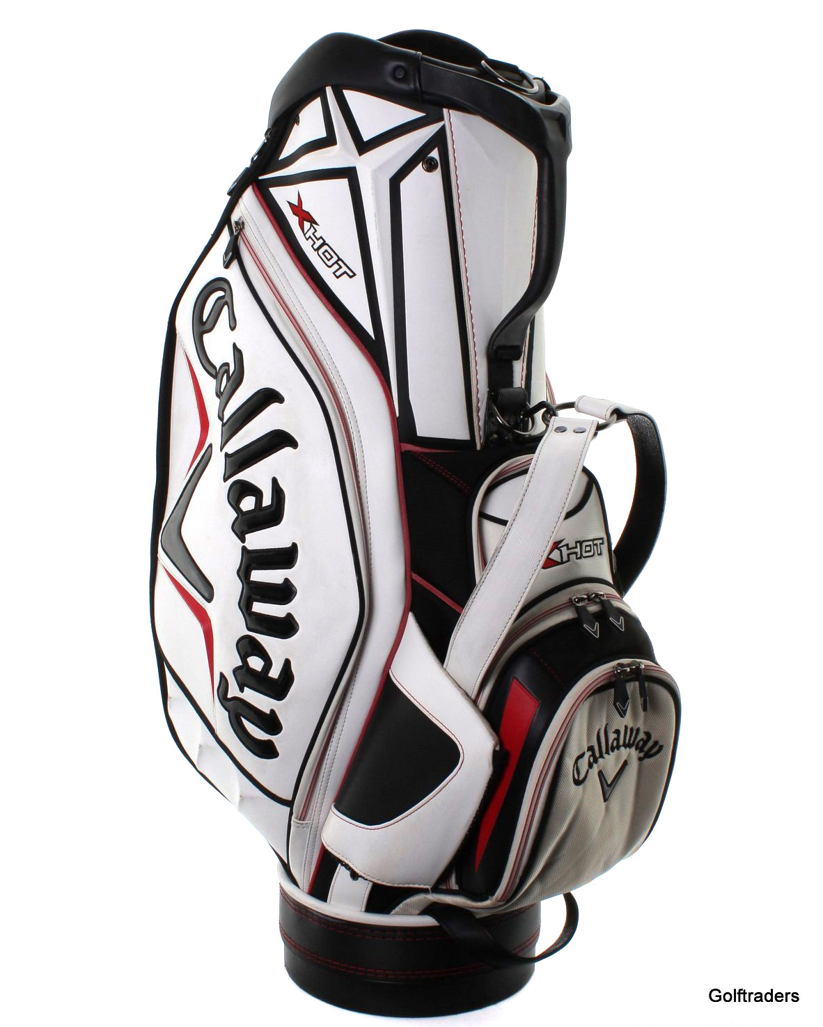 Callaway X Hot Golf Cart Bag White Used No Shoulder Strap G2814