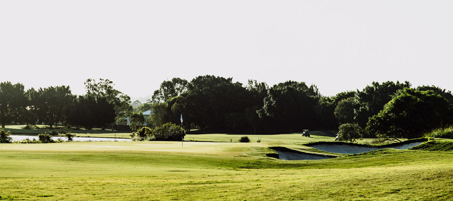 Play 18 holes at one of Queensland's finest, <em>The Glades Golf Club PLUS Cart.</em> 