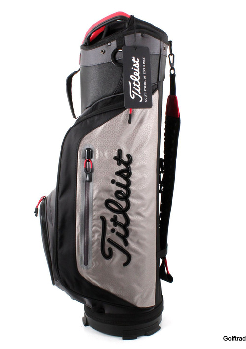 New Titleist Lightweight Club 14 Golf Cart Bag Black / Grey / Red G3579 - Image 1
