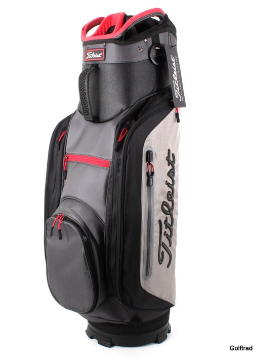 New Titleist Lightweight Club 14 Golf Cart Bag Black / Grey / Red G3579 - Image 2