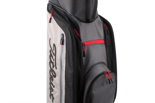 New Titleist Lightweight Club 14 Golf Cart Bag Black / Grey / Red G3579 - Image 3
