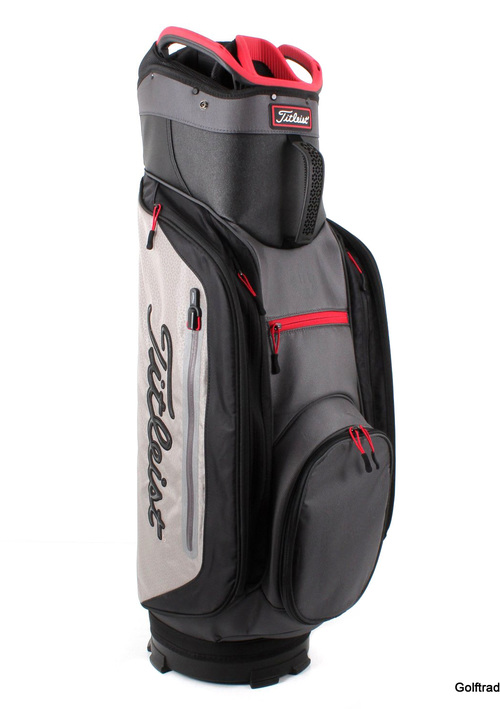 New Titleist Lightweight Club 14 Golf Cart Bag Black / Grey / Red G3579 - Image 3