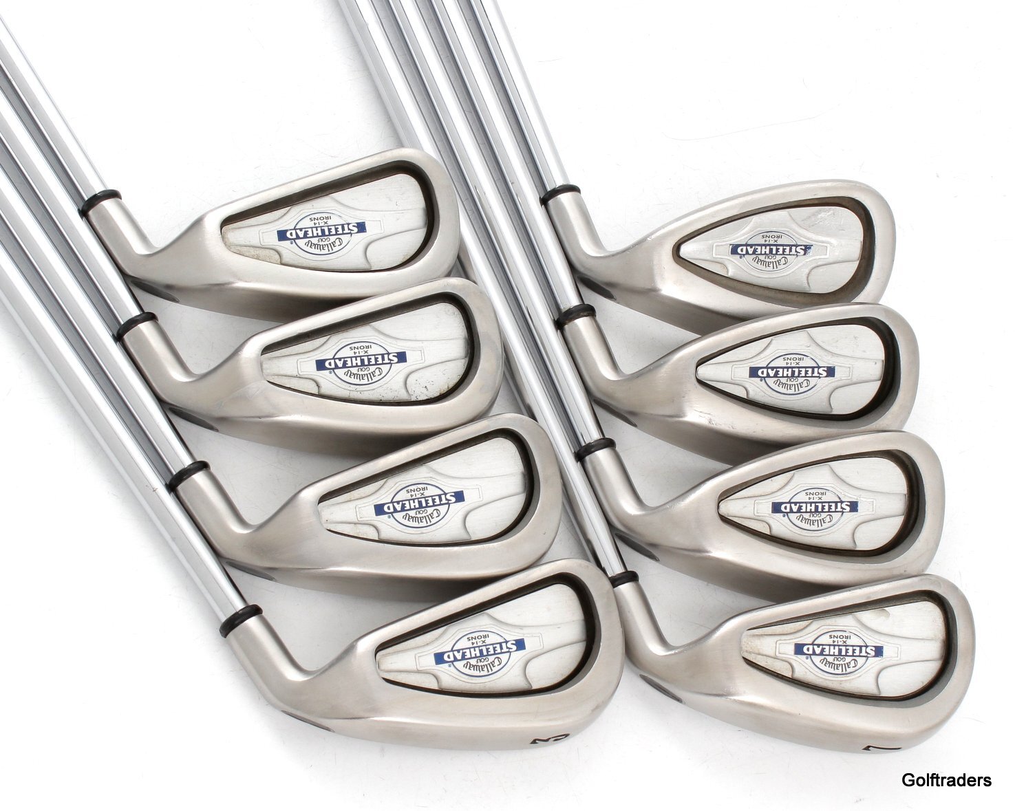 Callaway Steelhead X14 Irons 3PW Steel Uniflex New Grips G3514 just