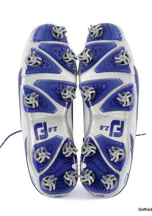 New Footjoy Dna 2.0 Golf Shoe White / Royal Size 11.5 W G3616 just 229.00