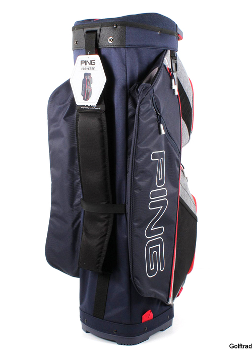 New Ping Traverse 191 Golf Cart Bag Heathered Grey / Navy / Scarlet