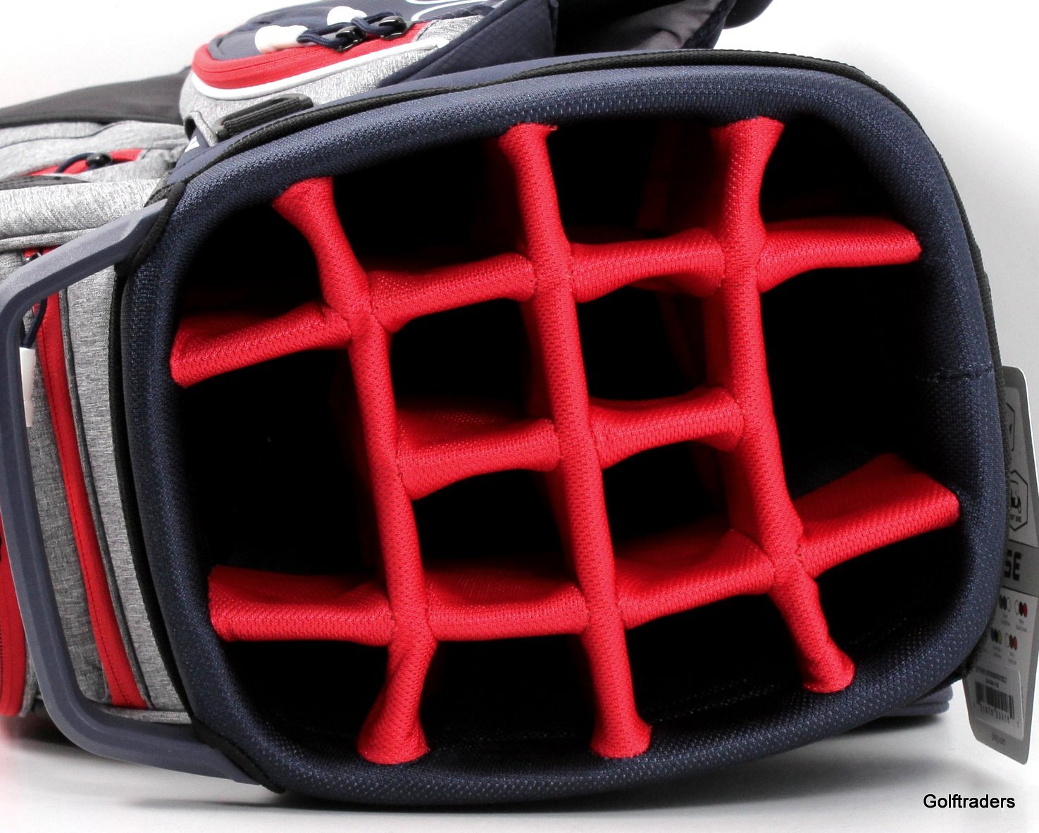 New Ping Traverse 191 Golf Cart Bag Heathered Grey / Navy / Scarlet G3653 just $319.00